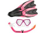 Osprey Snorkel Set Junior Silicone Nero/Rosa 5 Pezzi Taglia Xxxs