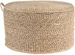 Pouf Clayre & Eef Ø 40X23 Cm In Seagrass Marrone