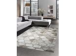Tappeto Moderno A Pelo Corto Tappeto Per Il Salotto Beige Marrone Motivo Marocchino Dimensioni - 120X170 Cm
