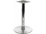 Base Da Tavolo Cromata Per Ufficio, Hotel, Ristorante NY-B005, Diametro 57 Cm, Altezza 72 Cm