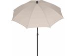 Siena Garden Ombrellone A Palo Centro Città Antracite/Naturale Ø 180 Cm