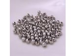 Perle Di Vetro - Tipo "Sfaccettato"" - 60 Pezzi - 10 Mm - Argento"