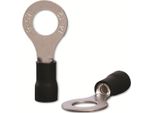 Quadrios 22C454 Capocorda Ad Anello Sezione (Max.)=4,0 Mm² Foro-Ø=8,5 Mm Parzialmente Isolato Nero 1 Set (22C454)