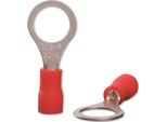 Quadrios 22C444 Capocorda Ad Anello Sezione (Max.)=1,5 Mm² Foro-Ø=8,5 Mm Parzialmente Isolato Rosso 1 Set (22C444)