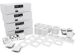 Mcpower Flair ''Megaset'' Set Di Interruttori E Prese Da 100 Pezzi, Bianco