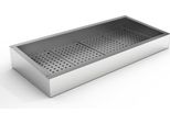 Contenitore Da Incasso Per Ghiaccio Tritato Combisteel Con Inclinazione E Attacco Acqua