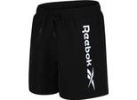 Pantaloncini Da Bagno Reebok Da Uomo - Pantaloncini Da Bagno Yestin - 71023, Colore:Nero, Tessuto:S