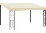 The Living Store Wand-Pavillon 4X3X2,5 M Cremeweiß