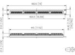 Pannello Patch Metz Connect Utp 24 Porte 1U Lsa Cat.5E