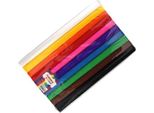 Happy Color Carta Crespa Per Fioristi 10 Pz. 25X200Cm, Colori Arcobaleno