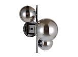 Lampada Da Parete Cromo Nero Sfere Di Vetro 3Xg9 Moderna Canello Italux WL-406007-3A-BCR