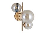 Lampada Da Parete In Ottone Con Sfere Di Vetro 3Xg9 Moderna Canello Italux WL-406007-3-HBR