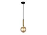 Italux Ravena Lampadario Moderno In Ottone PND-2324-1 Bro+Amb