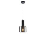 Italux Santia, Lampada A Sospensione Moderna In Nero PND-65342-1-BK+SG