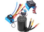 Rc Motore Brushless Set, 3650 Motore 80A Esc Dissipatore Di Calore Set, Rc 3650 Motore Brushless Set, 1/10 Rc Motore Brushless Set, 3650 2300KV Motore Brushless Set, 3650 4 Poli Motore Brushless