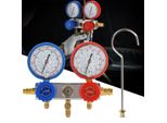 Manometro Del Fluoro Refrigerante, Manometro Del Collettore Di Condizionamento Dell'aria, Strumenti Di Condizionamento Dell'aria, Strumenti Di Condizionamento Dell'aria Refrigerante, Manometro Del Collettore Diagnostico Ca, Tubo Di Ricarica Del Refrigerante, Adattatore Dell'accoppiatore Rapido, Apribottiglie Della Valvola