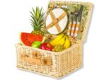 Cesto Da Picnic In Vimini Con Borsa Termica E Posate Per 2 Persone, Un Regalo Pratico
