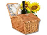 Cesto Da Picnic In Vimini, Borsa Termica, Set Di Piatti Per 4 Persone, Festa Del Papà