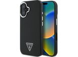Guess Guhmp16Mpgtspsk Custodia Rigida Per Iphone 16 Plus 6.7 Czarny/Nero Triangolo Granuloso Magsafe