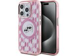Karl Lagerfeld Klhmp15Lhmckmhp Iphone 15Pro 6.1 RóżOwy/Pink Iml Monogram Karl&Choupette Head Magsafe
