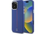 Mercedes Mehmp16X23Sumrv Iphone 16 Pro Max 6.9 Granatowy/Navy Custodia Rigida In Silicone A Righe Rosse Magsafe