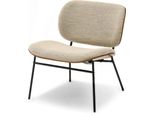 Poltrona Imbottita Evance - Noce / Beige / Nero