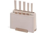 Maestro MR-1412-BEIGE Knife Set With Block + Cutting Board Set Beige