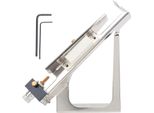 Lega Di Alluminio Freccia Fletching Jig Regolabile Fai Da Te Piuma Bastone Strumento Tiro Con L'arco Accessori