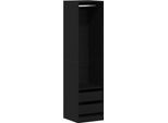 Vidaxl Armadio Nero Effetto Rovere 50 X 50 X 200 Cm