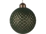Guaina Natalizia Clayre & Eef Ø 8X9 Cm In Vetro Verde