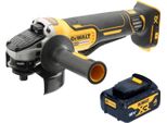 Smerigliatrice Angolare A Batteria Dewalt Dcg 406 N 18 V 125 Mm Brushless + 1X Batteria 4,0 Ah - Senza Caricabatteria