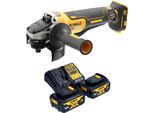 Smerigliatrice Angolare A Batteria Dewalt Dcg 406 M2 18 V 125 Mm Brushless + 2X Batterie 4,0 Ah + Caricabatterie
