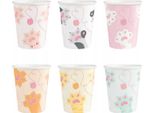 Bicchiere Di Carta Cats Gatti Mix Festa Di Compleanno 220Ml 6Pz.