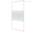 Vidaxl Schermo Doccia Per Cabina Doccia Bianco 115X195 Cm Esg Vetro Chiaro