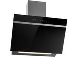 Klarstein Dunstabzugshaube 60cm Umluft/Abluft, Dunstabzugshaube Schwarz mit Spühlmaschinenfestem Filter, Dunstabzug Schräg mit 514m³/h Luftstrom, Abzugshaube 60 cm, Wandhauben mit Wi-Fi & LEDs