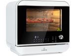 Klarstein 18 L Heißluftfritteuse, Airfryer mit Dampf- und Trocknungsfunktion, Schnelle Heissluftfriteuse XXL, Timer, 10 Programme, Air Fryer zum Luftfritieren, 2450W Fritteuse Heissluft ohne Fett