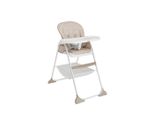 Joie Hochstuhl Mimzy Snacker, Weiß, Taupe, Kunststoff, 52x105x88 cm, EN 14988, Sitzfläche verstellbar, Essbrett abnehmbar, zusammenklappbar, 5-Punkt-Gurt, Tablett, Babymöbel, Hochstühle & Zubehör, Hochstühle