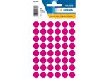 Herma 1856 1856 Etichette Multiuso - Rosa, Ø 13 Mm, Opache, 240 Pezzi