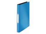 Leitz 4566-10-30 4566 Raccoglitore Ad Anelli Solido - A4, Pp, 2 Anelli, 25 Mm, Blu Chiaro