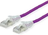 Daetwyler - Cavo Patch - Da RJ-45 (M) A RJ-45 (M) - 15 M - Sftp, Pimf - Cat 6 - Senza Alogeni, A Trefoli - Viola (21.05.0614
