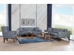 Set Di Divani Set Completo Divano Poltrona Set Di Divani 3Pcs 3+3+1 Sedile Tessile Nuovo