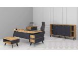 Arredamento Ufficio Set Mobili Studio Scrivanie Armadietti Tavolo 4 Pezzi