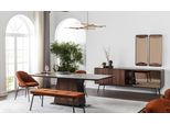 Set Da Pranzo Sala Da Pranzo Tavolo Sedie Credenza Set 10Pcs Legno Marrone Nuovo