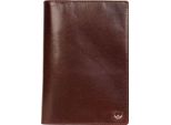 Golden Head Pelle Caso Di Identificazione Colorado Rfid Breast Pocket Wallet Tabacco Marrone