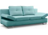 Divano A 3 Posti Divano In Tessuto Imbottito Set Letto Funzione Divano Letto Nuovo