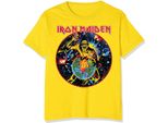 Iron Maiden - Maglietta "World Piece Tour"" Per Uomo/Donna Unisex RO5472 (Xl) (Giallo)"