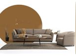 Set Di Divani 41 Posti Poltrona Quattro Posti Tessuto Moderno Beige Set Design