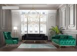 Set Di Divani Divano Poltrona Divani A Tre Posti 3+3+1 Sedute Set Chesterfield Nuovo