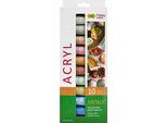 Vernici Acriliche Metallizzate 10 Colori X 12 Ml Happy Color