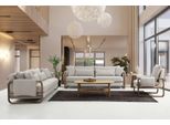 Set Divano 331 Posti Poltrona Tre Posti Tessuto Moderno Grigio Set Design